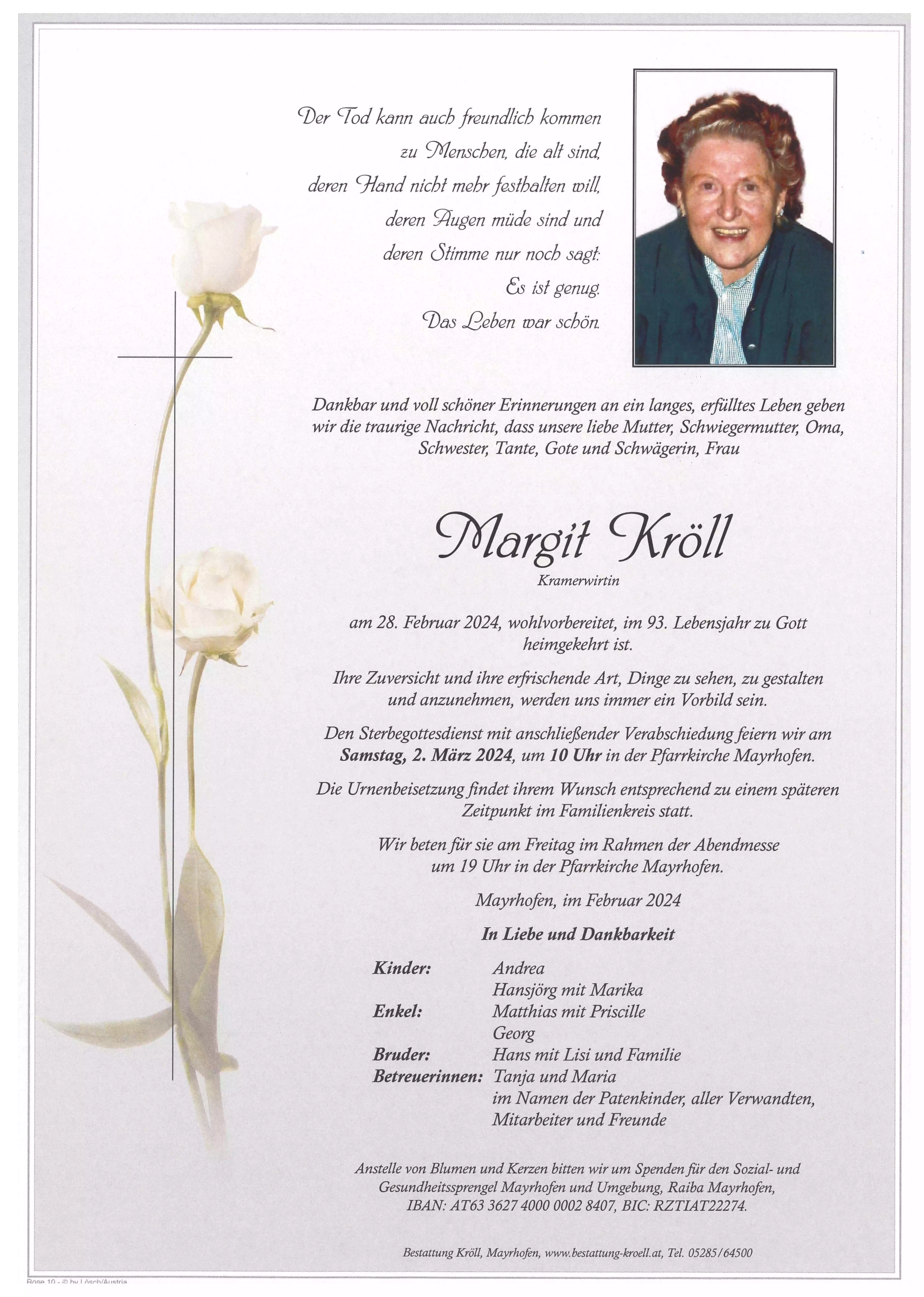 Parte von Margit Kröll